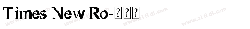 Times New Ro字体转换